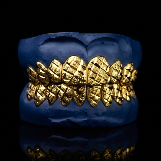 Blizzard Sluggs - Silver Diamond Dust & Cut Grillz - custom grillz, view 2