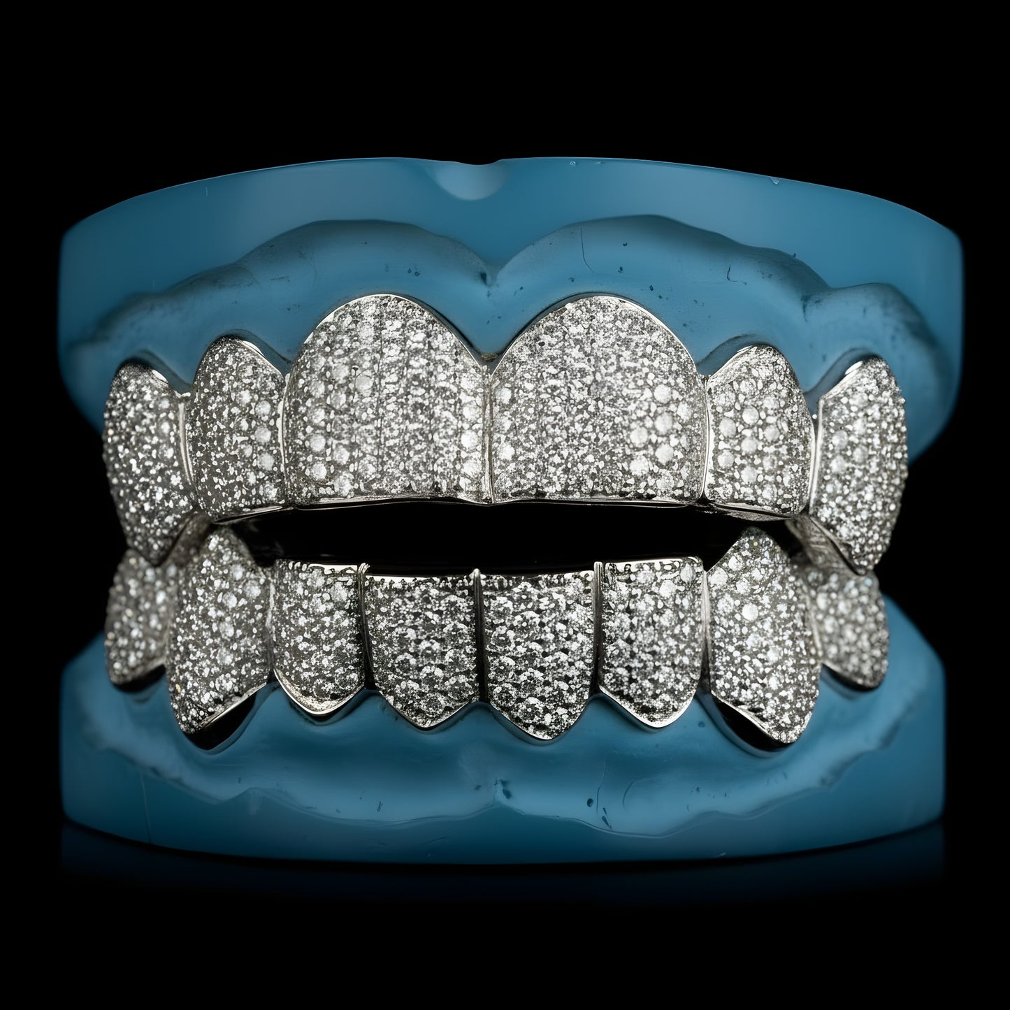 Gold With SI-1 Diamonds Honeycomb Setting