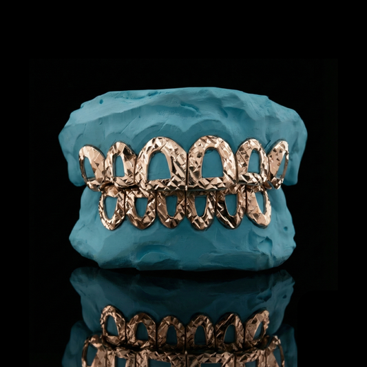 Silver Open Face Classic Slugg with Diamond Cut