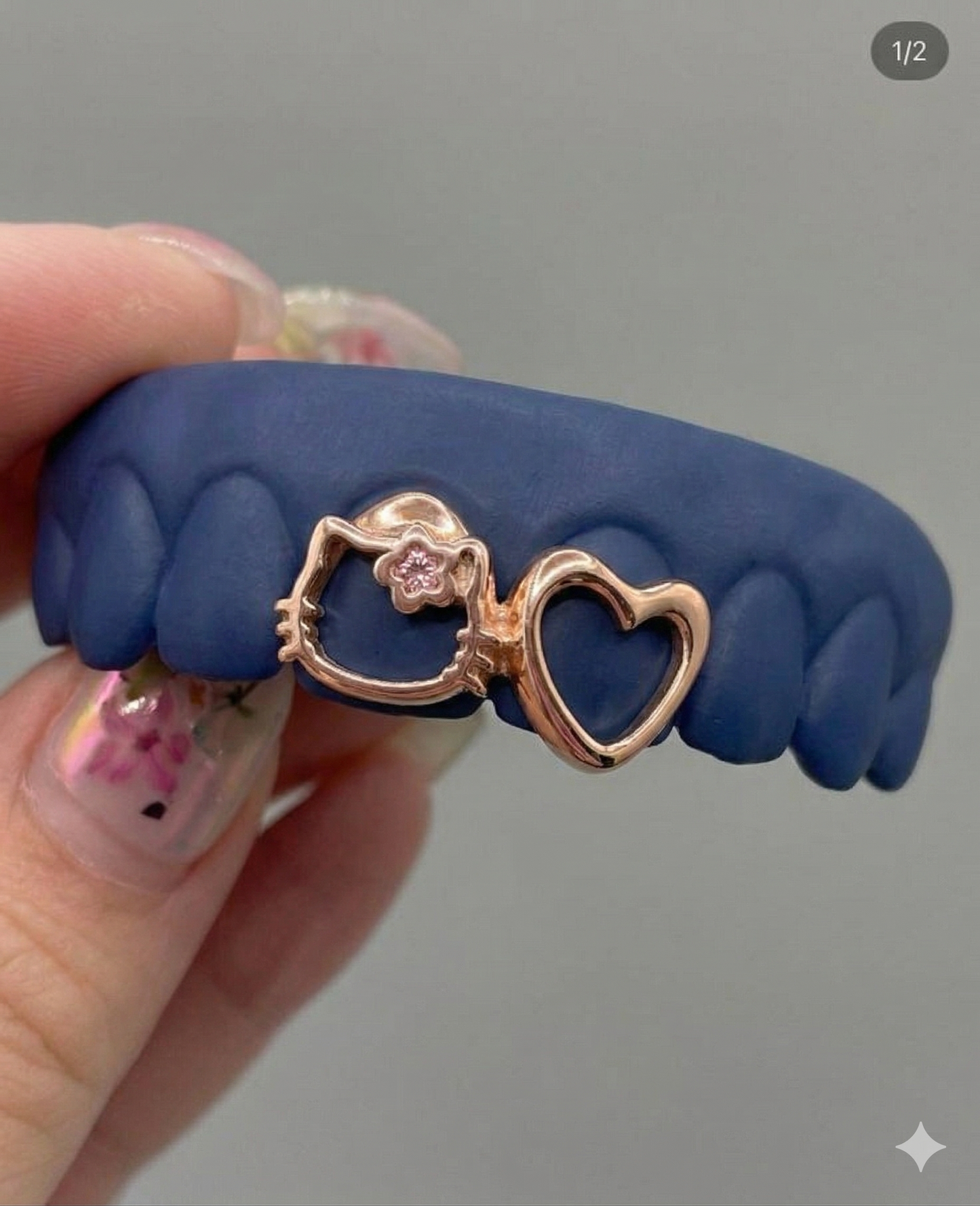 Gold Two Teeth Hello Kitty