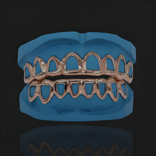 Gold Open Face Grillz
