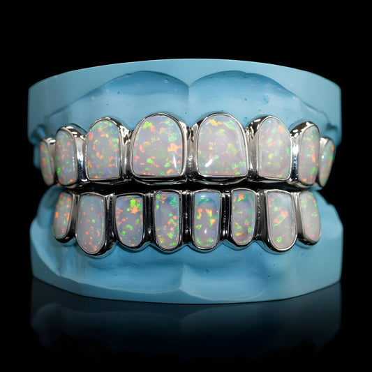 Gold Opal Grillz