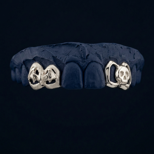 Crypt - Gold Skull & Bat Grillz