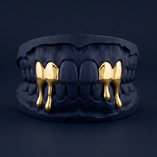 Gold Four Teeth Drip