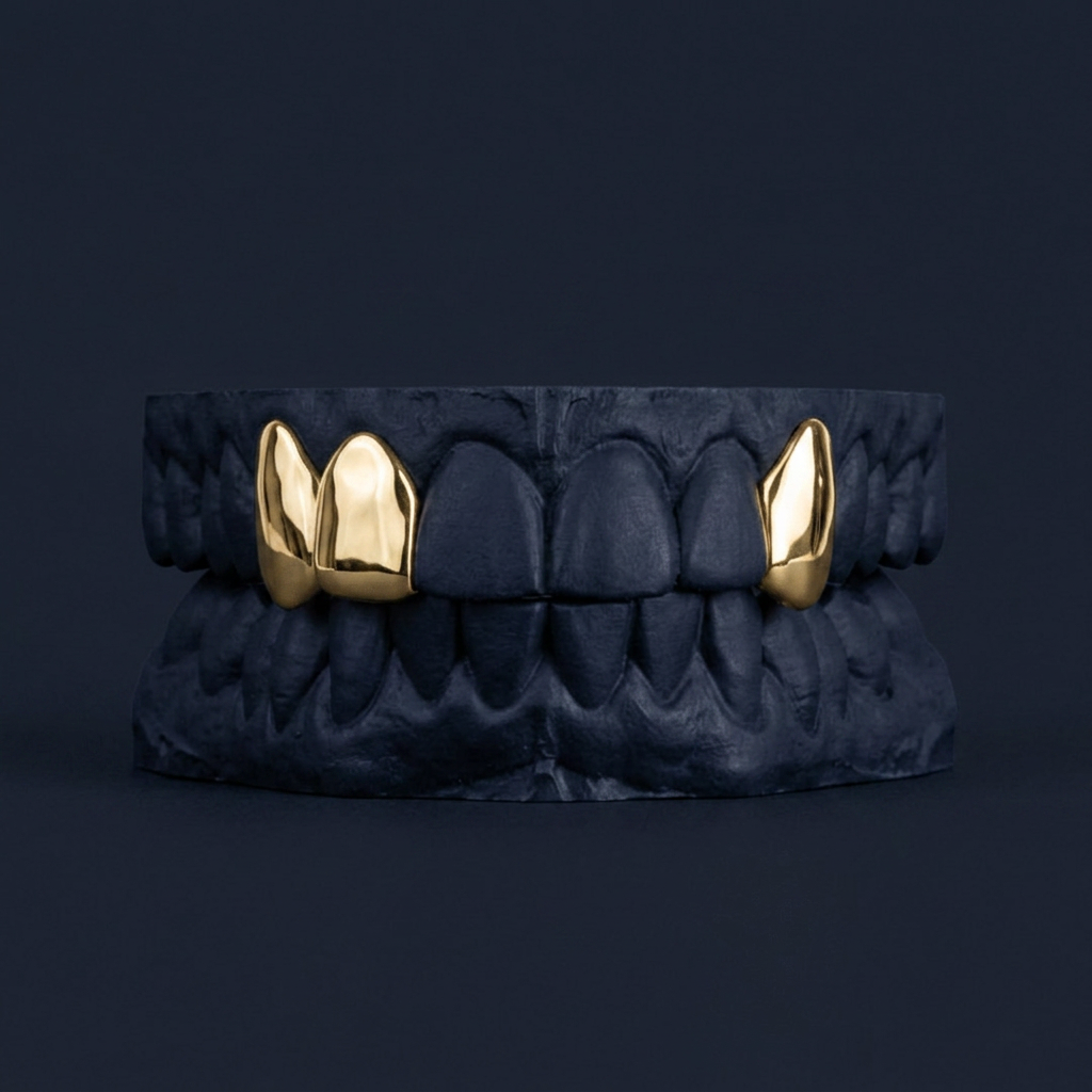 Gold Double Fang And Cap