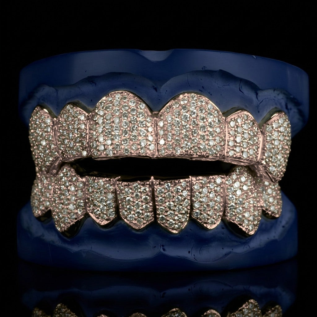 Royal Hive - Gold VS Diamond Honeycomb Grillz