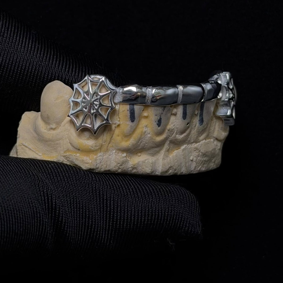 Widow - Silver Spider Web Grillz