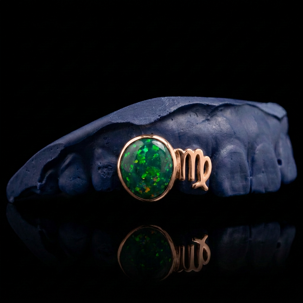 Zodiac Virgo rose gold plated finish