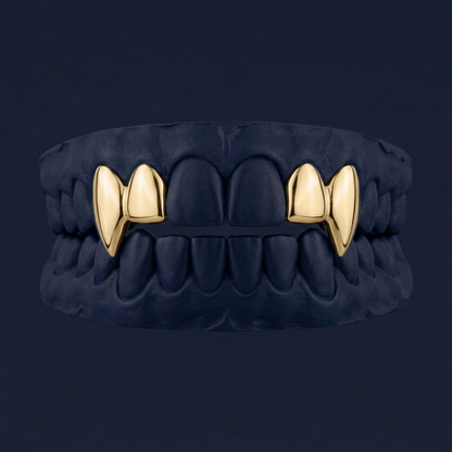 Wolf Pack - Gold Four Teeth Fang Grillz