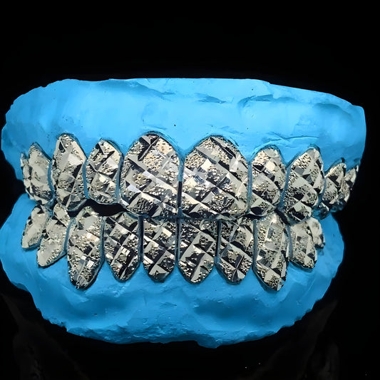 Silver Classic Slugg With Diamond Dust and Diamond Cut