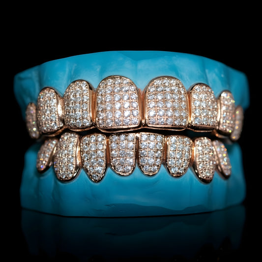 Gold With SI-1 Diamonds Straight Setting