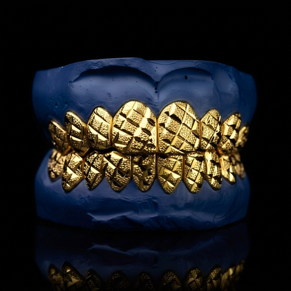 Blizzard Sluggs - Silver Diamond Dust & Cut Grillz - custom grillz, view 2