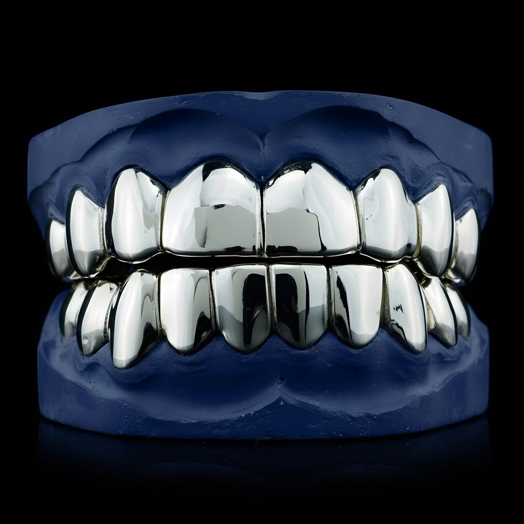 OG Sluggs - Silver Classic Slugg Grillz - custom grillz, view 1