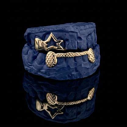 Jon Thrifts x Icestein - Silver Custom Grillz - gold plated - custom fit grillz handmade by Icestein Jewelers