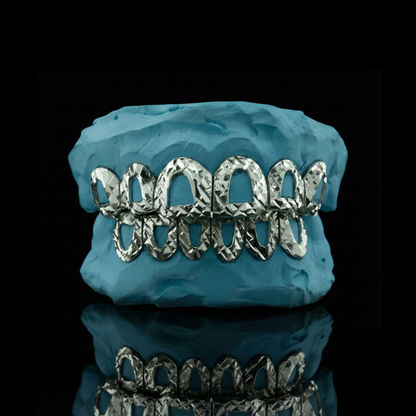 Silver Open Face Classic Slugg with Diamond Cut