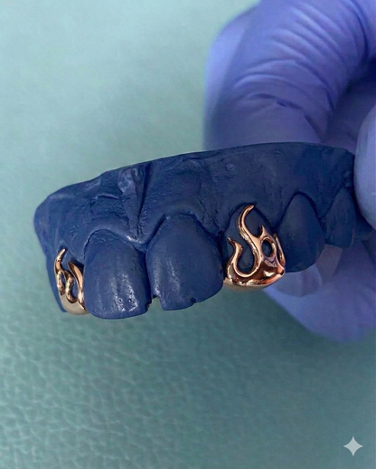 Gold Two Teeth Fire