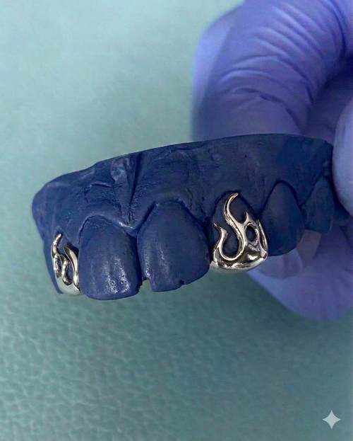 Silver Two Teeth Fire