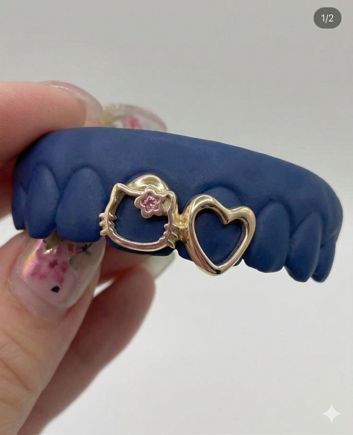 Gold Two Teeth Hello Kitty