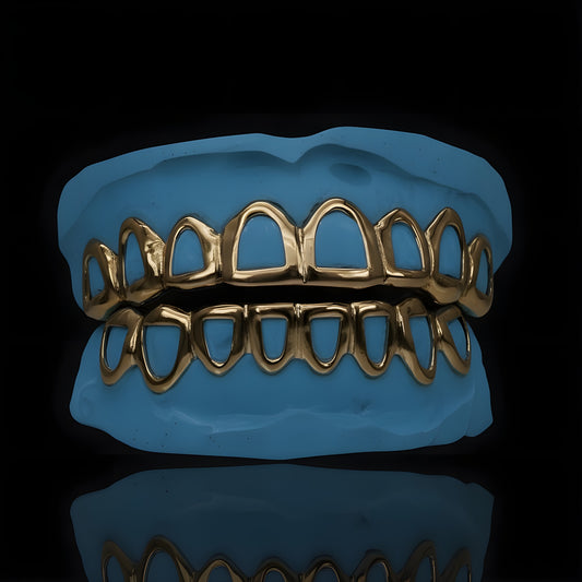 Gold Open Face Grillz