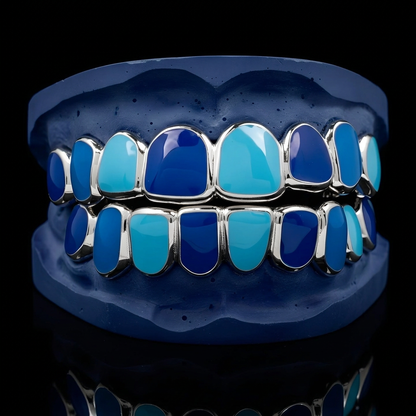 Gold Enamel Grillz - custom grillz, view 2