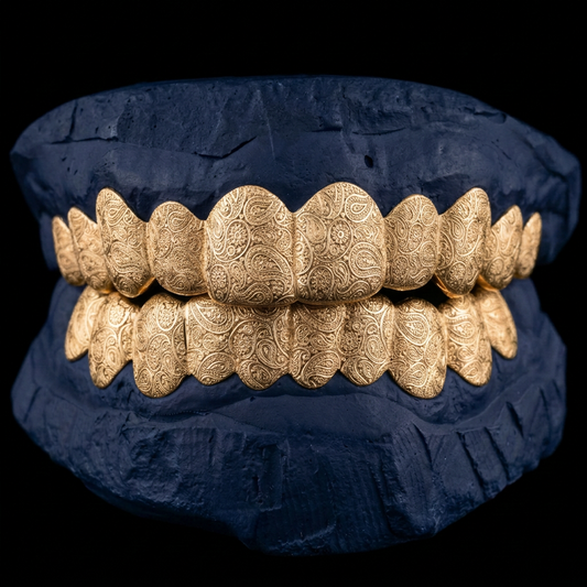 Bandana - Silver Paisley Grillz