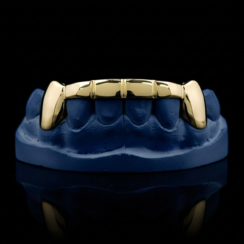 Bar Code - Gold Bar Grillz