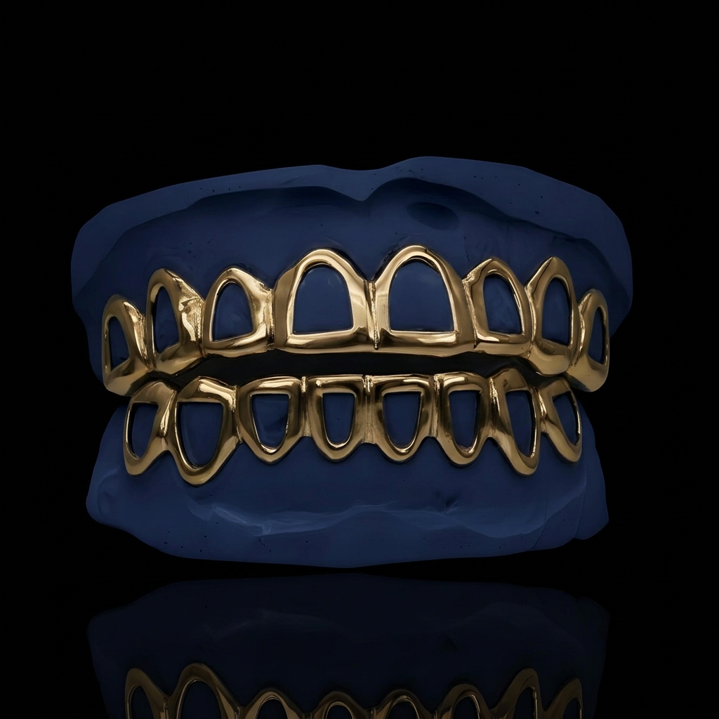 Window Sluggs - Silver Open Face Grillz - custom grillz, view 3