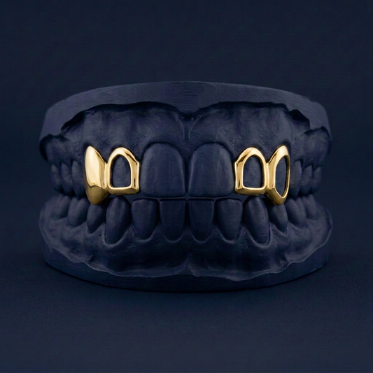 Gold Four Teeth Alternating