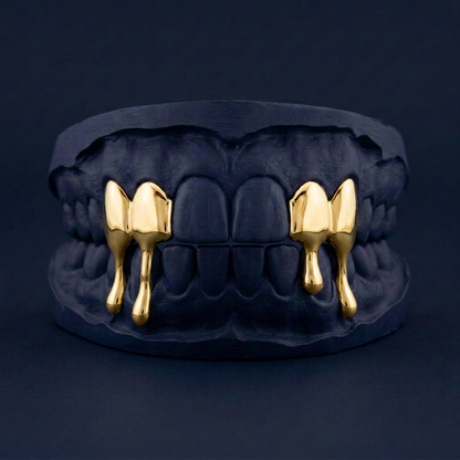 Gold Four Teeth Drip