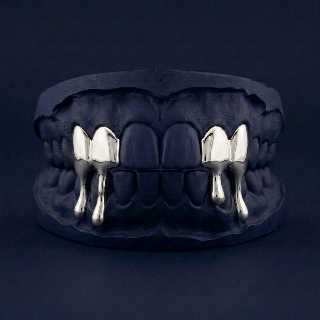 Silver Four Teeth Drip