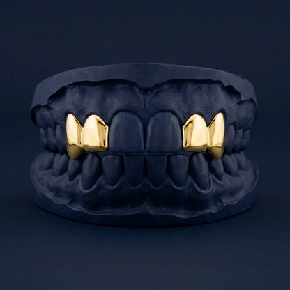 Gold Four Teeth Solid