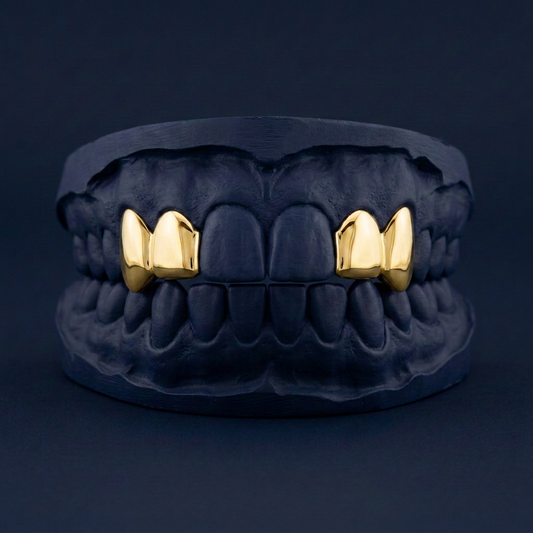 Gold Four Teeth Solid