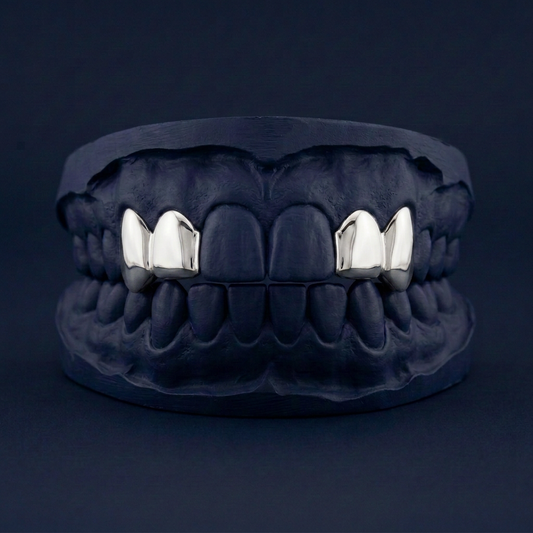 Silver Four Teeth Solid