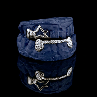 Jon Thrifts x Icestein - Silver Custom Grillz - silver - custom fit grillz handmade by Icestein Jewelers