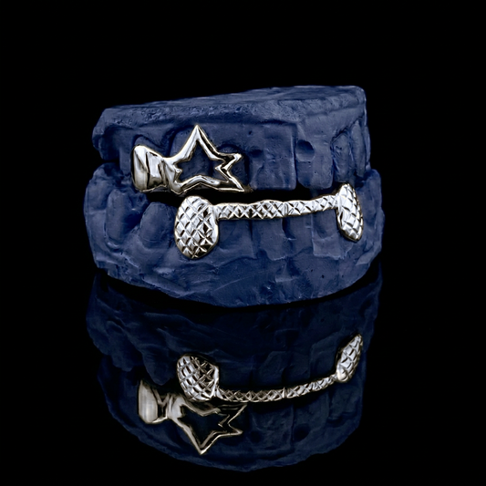 Jon Thrifts x Icestein - Silver Custom Grillz - silver - custom fit grillz handmade by Icestein Jewelers
