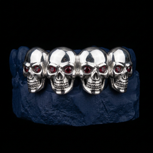 Ossuary - Gold Skull Row Grillz