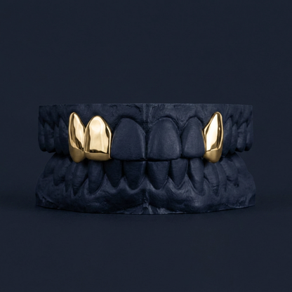 Gold Double Fang And Cap