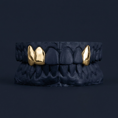 Gold Double Fang And Cap