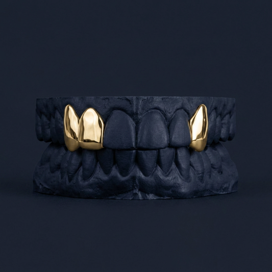 Gold Double Fang And Cap