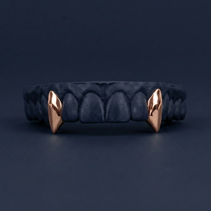 Two Fang rose gold plated