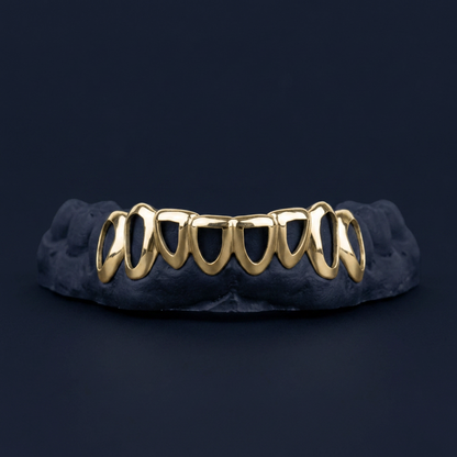 Gold Eight Tooth Open Face