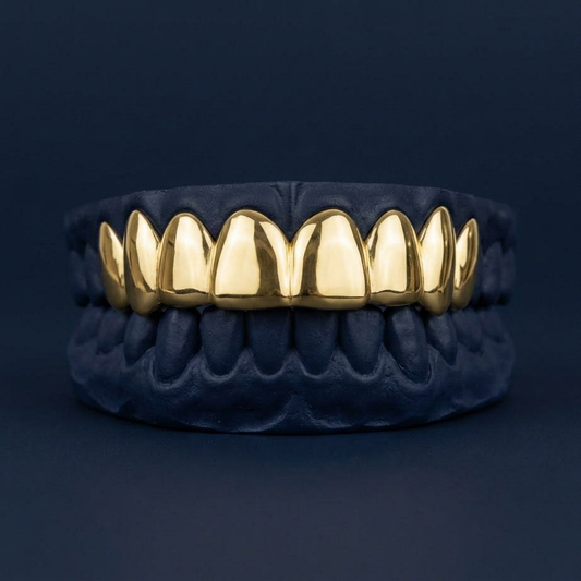 Gold Eight Tooth Solid Top