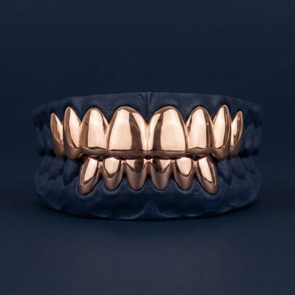 Eight Tooth Solid Top rose gold plated