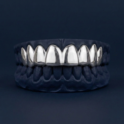 Silver Eight Tooth Solid Top
