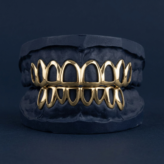 Gold Sixteen Tooth Open Face