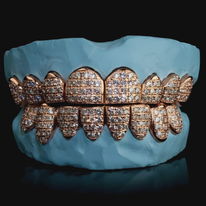 Silver With Moissanaites Straight Setting