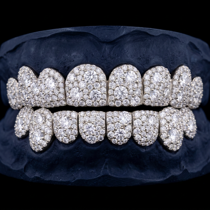 Supernova - Silver Moissanite Galaxy Grillz