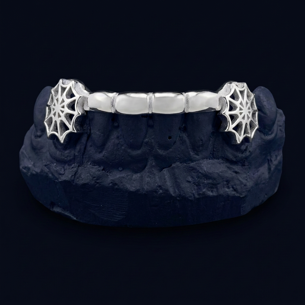 Widow - Silver Spider Web Grillz