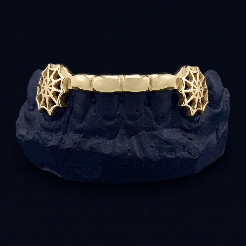 Widow - Silver Spider Web Grillz
