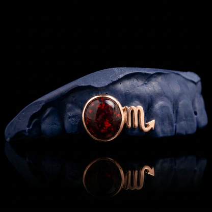 Zodiac Scorpio rose gold plated finish
